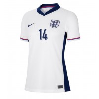Anglicko Ezri Konsa #14 Domáci Ženy futbalový dres ME 2024 Krátky Rukáv
